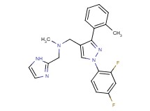 1-[1-(2,4-difluorophenyl)-3-(2-methylphenyl)-1H-pyrazol-4-yl]-N-(1H-imidazol-2-ylmethyl)-N-methylmethanamine