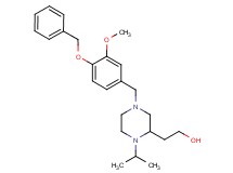 2-{4-[4-(benzyloxy)-3-methoxybenzyl]-1-isopropyl-2-piperazinyl}ethanol