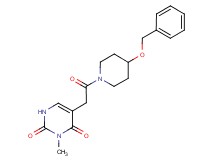 5-{2-[4-(benzyloxy)-1-piperidinyl]-2-oxoethyl}-3-methyl-2,4(1H,3H)-pyrimidinedione
