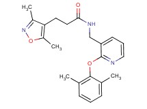 3-(3,5-dimethyl-4-isoxazolyl)-N-{[2-(2,6-dimethylphenoxy)-3-pyridinyl]methyl}propanamide