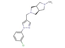 (3aR*,6aS*)-2-{[1-(3-chlorophenyl)-1H-pyrazol-4-yl]methyl}-5-methyloctahydropyrrolo[3,4-c]pyrrole