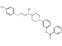 N-[3-(4-{methyl[2-(4-methylphenoxy)ethyl]amino}-1-piperidinyl)phenyl]nicotinamide