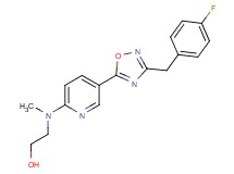 2-[{5-[3-(4-fluorobenzyl)-1,2,4-oxadiazol-5-yl]-2-pyridinyl}(methyl)amino]ethanol