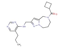 N-{[5-(cyclobutylcarbonyl)-5,6,7,8-tetrahydro-4H-pyrazolo[1,5-a][1,4]diazepin-2-yl]methyl}-5-propylpyrimidin-4-amine