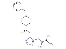 N-methyl-N-[(1-{2-oxo-2-[4-(3-pyridinylmethyl)-1-piperazinyl]ethyl}-1H-tetrazol-5-yl)methyl]-2-propanamine