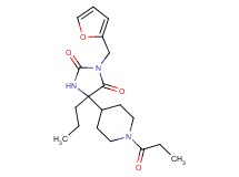 3-(2-furylmethyl)-5-(1-propionyl-4-piperidinyl)-5-propyl-2,4-imidazolidinedione
