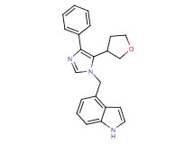 4-{[4-phenyl-5-(tetrahydrofuran-3-yl)-1H-imidazol-1-yl]methyl}-1H-indole