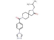 2-isobutyl-8-[4-(4H-1,2,4-triazol-4-yl)benzoyl]-2,8-diazaspiro[4.5]decan-3-one