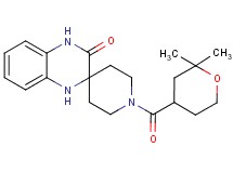 1-[(2,2-dimethyltetrahydro-2H-pyran-4-yl)carbonyl]-1',4'-dihydro-3'H-spiro[piperidine-4,2'-quinoxalin]-3'-one