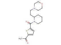 1-[5-({2-[2-(4-morpholinyl)ethyl]-1-piperidinyl}carbonyl)-2-thienyl]ethanone