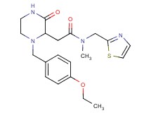 2-[1-(4-ethoxybenzyl)-3-oxo-2-piperazinyl]-N-methyl-N-(1,3-thiazol-2-ylmethyl)acetamide