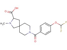 8-[4-(difluoromethoxy)benzoyl]-2-methyl-2,8-diazaspiro[4.5]decane-3-carboxylic acid