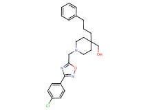 [1-{[3-(4-chlorophenyl)-1,2,4-oxadiazol-5-yl]methyl}-4-(3-phenylpropyl)-4-piperidinyl]methanol