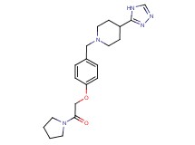 1-[4-(2-oxo-2-pyrrolidin-1-ylethoxy)benzyl]-4-(4H-1,2,4-triazol-3-yl)piperidine
