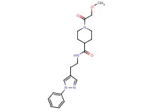 1-(methoxyacetyl)-N-[2-(1-phenyl-1H-pyrazol-4-yl)ethyl]-4-piperidinecarboxamide