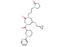 6-(cyclopropylmethoxy)-1-[3-(2-oxo-1-pyrrolidinyl)propyl]-4-{[1-(2-pyridinyl)-3-piperidinyl]carbonyl}-1,4-diazepan-2-one