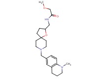 2-methoxy-N-({8-[(1-methyl-1,2,3,4-tetrahydro-6-quinolinyl)methyl]-1-oxa-8-azaspiro[4.5]dec-2-yl}methyl)acetamide