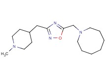 1-({3-[(1-methylpiperidin-4-yl)methyl]-1,2,4-oxadiazol-5-yl}methyl)azocane