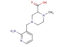 4-[(2-aminopyridin-3-yl)methyl]-1-methylpiperazine-2-carboxylic acid