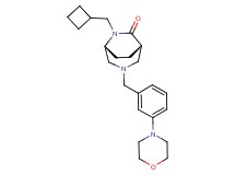 (1S*,5R*)-6-(cyclobutylmethyl)-3-(3-morpholin-4-ylbenzyl)-3,6-diazabicyclo[3.2.2]nonan-7-one