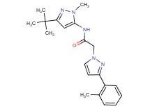 N-(3-tert-butyl-1-methyl-1H-pyrazol-5-yl)-2-[3-(2-methylphenyl)-1H-pyrazol-1-yl]acetamide