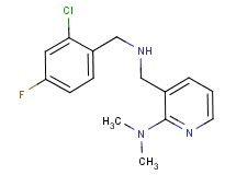3-{[(2-chloro-4-fluorobenzyl)amino]methyl}-N,N-dimethyl-2-pyridinamine