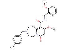 9-methoxy-N-(2-methoxybenzyl)-3-(4-methylbenzyl)-7-oxo-1,2,3,4,5,7-hexahydropyrido[1,2-d][1,4]diazepine-10-carboxamide