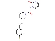 1-(2-{3-[2-(4-fluorophenyl)ethyl]-1-piperidinyl}-2-oxoethyl)-2(1H)-pyrimidinone