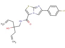 N-(2-allyl-2-hydroxy-4-penten-1-yl)-6-(4-fluorophenyl)imidazo[2,1-b][1,3]thiazole-3-carboxamide