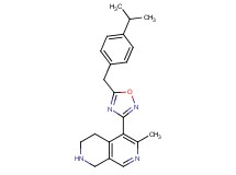 5-[5-(4-isopropylbenzyl)-1,2,4-oxadiazol-3-yl]-6-methyl-1,2,3,4-tetrahydro-2,7-naphthyridine hydrochloride