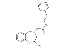 2-(2-methyl-2,3-dihydro-1,4-benzoxazepin-4(5H)-yl)-N-[2-(4-pyridinyl)ethyl]acetamide