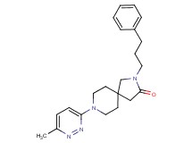 8-(6-methyl-3-pyridazinyl)-2-(3-phenylpropyl)-2,8-diazaspiro[4.5]decan-3-one