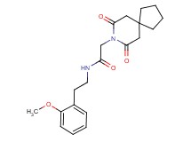 2-(7,9-dioxo-8-azaspiro[4.5]dec-8-yl)-N-[2-(2-methoxyphenyl)ethyl]acetamide