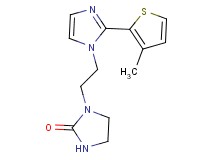 1-{2-[2-(3-methyl-2-thienyl)-1H-imidazol-1-yl]ethyl}imidazolidin-2-one