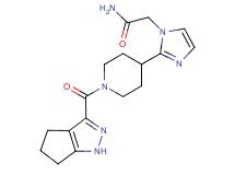 2-{2-[1-(1,4,5,6-tetrahydrocyclopenta[c]pyrazol-3-ylcarbonyl)piperidin-4-yl]-1H-imidazol-1-yl}acetamide