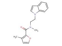 N-[2-(1H-indol-1-yl)ethyl]-N,3-dimethyl-2-furamide
