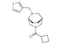 (1R*,5R*)-3-(cyclobutylcarbonyl)-6-(3-thienylmethyl)-3,6-diazabicyclo[3.2.2]nonane