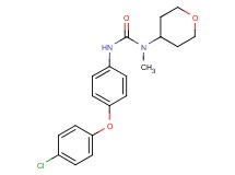 N'-[4-(4-chlorophenoxy)phenyl]-N-methyl-N-(tetrahydro-2H-pyran-4-yl)urea