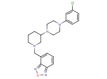 4-({3-[4-(3-chlorophenyl)-1-piperazinyl]-1-piperidinyl}methyl)-2,1,3-benzoxadiazole