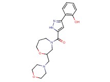 2-(5-{[2-(4-morpholinylmethyl)-1,4-oxazepan-4-yl]carbonyl}-1H-pyrazol-3-yl)phenol