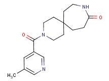3-[(5-methylpyridin-3-yl)carbonyl]-3,9-diazaspiro[5.6]dodecan-10-one