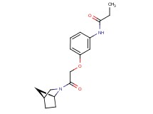 N-(3-{2-[(1S*,4S*)-2-azabicyclo[2.2.1]hept-2-yl]-2-oxoethoxy}phenyl)propanamide