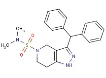 3-(diphenylmethyl)-N,N-dimethyl-1,4,6,7-tetrahydro-5H-pyrazolo[4,3-c]pyridine-5-sulfonamide