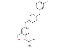 (5-{[4-(3-fluorobenzyl)-1-piperazinyl]methyl}-2-isopropoxyphenyl)methanol