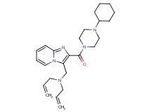 N-allyl-N-({2-[(4-cyclohexyl-1-piperazinyl)carbonyl]imidazo[1,2-a]pyridin-3-yl}methyl)-2-propen-1-amine