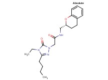 2-(3-butyl-4-ethyl-5-oxo-4,5-dihydro-1H-1,2,4-triazol-1-yl)-N-[(2R)-3,4-dihydro-2H-chromen-2-ylmethyl]acetamide