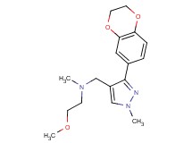 N-{[3-(2,3-dihydro-1,4-benzodioxin-6-yl)-1-methyl-1H-pyrazol-4-yl]methyl}-2-methoxy-N-methylethanamine