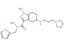 N-(2-furylmethyl)-N,1-dimethyl-5-{[3-(1-pyrrolidinyl)propyl]amino}-4,5,6,7-tetrahydro-1H-indazole-3-carboxamide