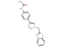N-{4-[1-(1,3-benzothiazol-2-ylmethyl)-1H-1,2,3-triazol-4-yl]phenyl}acetamide