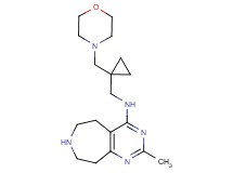 2-methyl-N-{[1-(4-morpholinylmethyl)cyclopropyl]methyl}-6,7,8,9-tetrahydro-5H-pyrimido[4,5-d]azepin-4-amine dihydrochloride